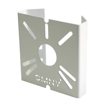 Кронштейн малый для крепления на столб/мачту, бандажная лента 9мм, 20мм, толщина 1.2мм, белый